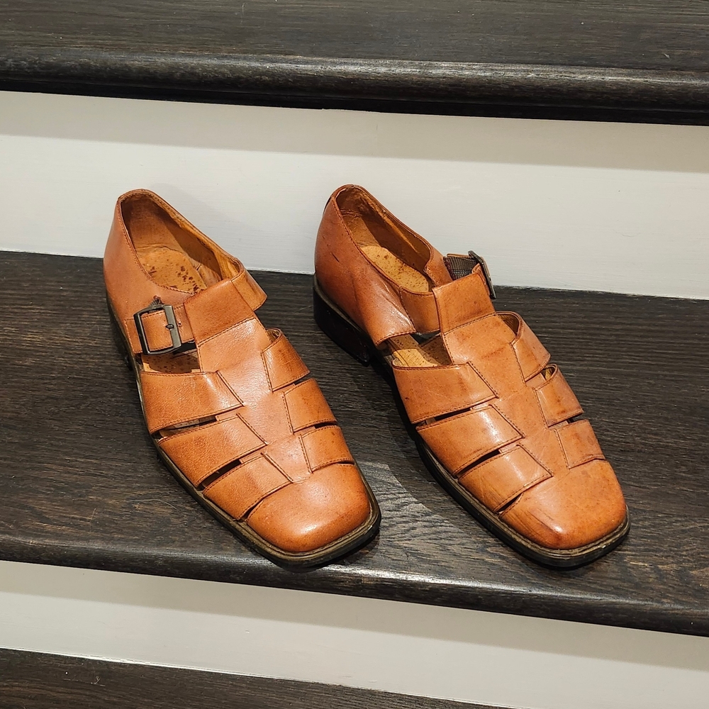 La Milano Italy Men's Brown Leather Loafers